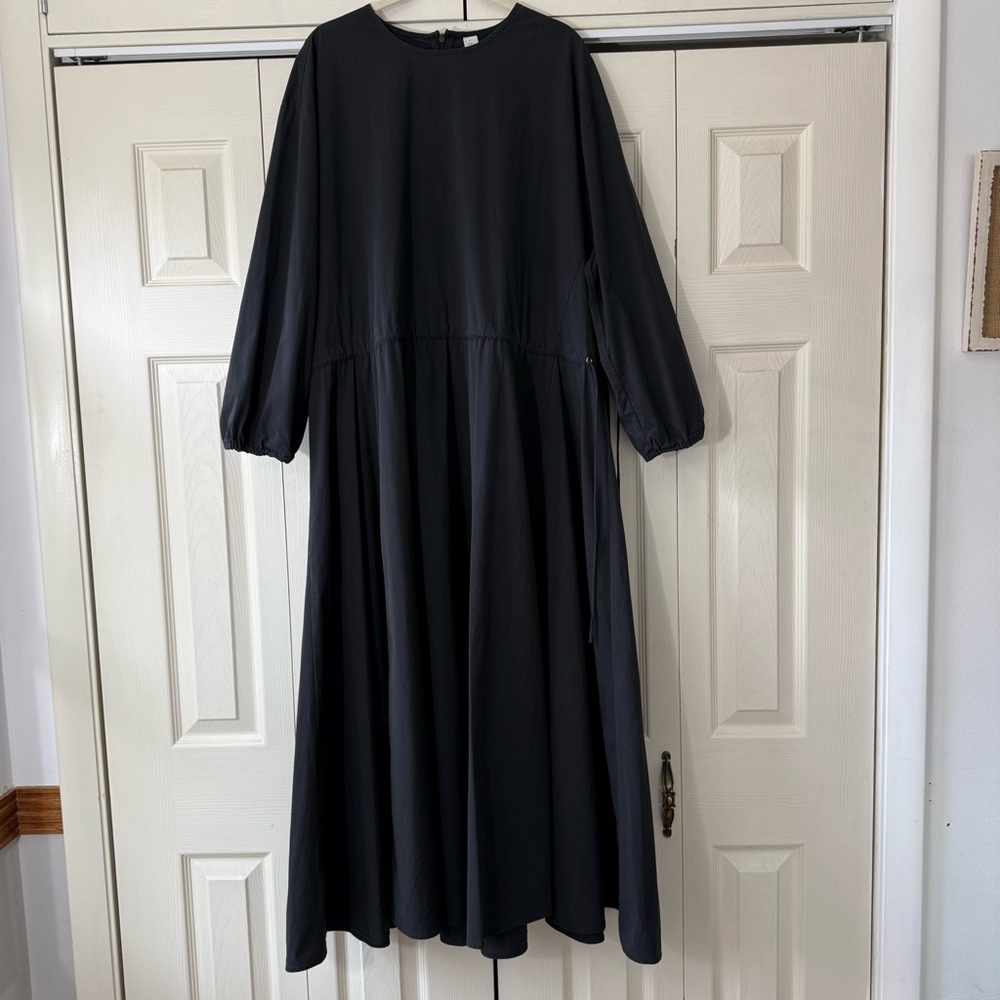 Unaya Modest Floor Length Tie Waist Fit & Flare Dress 3/4 Sleeve Womens Size XXL